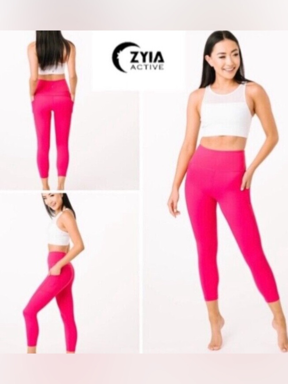 ZYIA Light Tight Hi Rise Pocket Capri Leggings